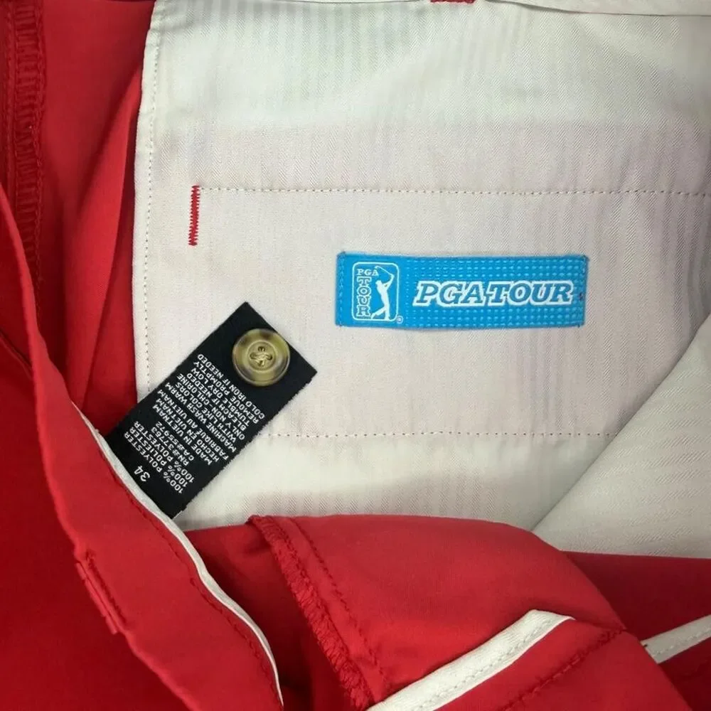 Pga-tour Men's Red Shorts